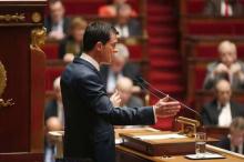 French Prime Minister Manuel Valls speaks during a debate to extend a state of emergency, at the National Assembly in Paris, France, November 19, 2015 following the series of deadly attacks on last Friday in the French capital. PHOTO BY REUTERS/Charles Platiau
