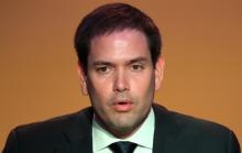 U.S. Senator Marco Rubio (R-FL) speaks during a news conference at the VIII Summit of the Americas in Lima, Peru, April 14, 2018. PHOTO BY REUTERS/Marcos Brindicci