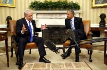 U.S. President Barack Obama meets with Israeli Prime Minister Benjamin Netanyahu in the Oval office of the White House in Washington, November 9, 2015. PHOTO BY REUTERS/Kevin Lamarque