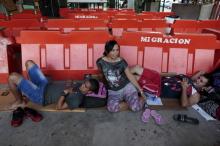 Cuban migrants rests at a temporary shelter in the border between Costa Rica and Nicaragua in Penas Blancas, Costa Rica, December 24, 2015. PHOTO BY REUTERS/Oswaldo Rivas
