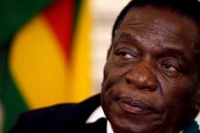 Zimbabwean President Emmerson Mnangagwa at a news conference at State House in Harare, Zimbabwe, August 3, 2018. PHOTO BY REUTERS/Philimon Bulawayo