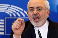 Iran's Foreign Minister Mohammad Javad Zarif speaks after attending the European Parliament Committee on Foreign Affairs, at the EU Parliament in Brussels, Belgium, February 16, 2016. PHOTO BY REUTERS/Francois Lenoir