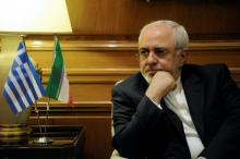 Iranian Foreign Minister Mohammad Javad Zarif meets with Greek Prime Minister Alexis Tsipras (not pictured) at his office at the Maximos Mansion in Athens, Greece, April 23, 2017. PHOTO BY REUTERS/Michalis Karagiannis