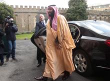 he Crown Prince of Saudi Arabia Mohammed bin Salman arrives at Lambeth Palace, London, Britain, March 8, 2018. PHOTO BY REUTERS/Yui Mok