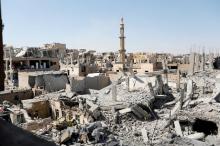 Damaged buildings are pictured during the fighting with Islamic State's fighters in the old city of Raqqa, Syria, August 19, 2017. PHOTO BY REUTERS/Zohra Bensemra