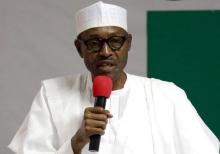 President Muhammadou Buhari addresses members of the National Working Committee during the meeting of the All Progressives Congress (APC) party at the headquarters of the party in Abuja, Nigeria July 3, 2015. PHOTO BY REUTERS/Afolabi Sotunde