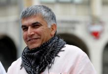 Bahraini human rights activist Nabeel Rajab arrives for his appeal hearing at court in Manama, February 11, 2015. PHOTO BY REUTERS/Hamad Mohammed