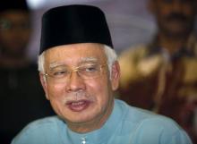 Malaysia's Prime Minister Najib Razak arrives to break fast at Saujana Menteri Besar in Malaysia's southern state of Johor, July 3, 2015. PHOTO BY REUTERS/Edgar Su