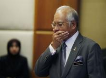 Malaysia's Prime Minister Najib Razak arrives at a presentation for government interns at the Prime Minster's office in Putrajaya, Malaysia, July 8, 2015. PHOTO BY REUTERS/Olivia Harris
