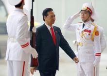 Vietnam's Prime Minister Nguyen Tan Dung (C) arrives for the opening ceremony of the 12th National Congress of Vietnam's Communist Party (VCP) in Hanoi, Vietnam, January 21, 2016. PHOTO BY REUTERS/Luong Thai Linh