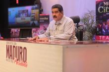 Venezuela's President Nicolas Maduro speaks during his weekly broadcast "En contacto con Maduro" (In contact with Maduro) in Caracas, Venezuela, September 20, 2016. PHOTO BY REUTERS/Miraflores Palace