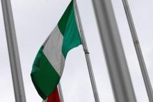 A Nigerian flag is seen outside Nigeria Trade Office after Nigerian request to Taiwan to relocate its representative office in the African country, in Taipei, Taiwan, January 12, 2017. PHOTO BY REUTERS/Tyrone Siu