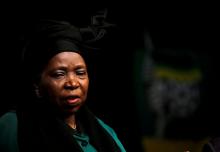 Former African Union chairperson Nkosazana Dlamini-Zuma looks on during the African National Congress 5th National Policy Conference at the Nasrec Expo Centre in Soweto, South Africa, June 30, 2017. PHOTO BY REUTERS/Siphiwe Sibeko