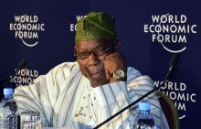 Former Nigerian President Olusegun Obasanjo attends a World Economic Forum on Africa session in Ethiopia's capital Addis Ababa, May 11, 2012. PHOTO BY REUTERS/Tiksa Negeri