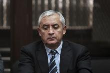 Former Guatemala's President Otto Perez attends a hearing at the Supreme Court of Justice in Guatemala City, Guatemala, September 8, 2015. PHOTO BY REUTERS/Jose Cabezas