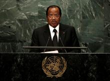 resident Paul Biya of Cameroon addresses the 71st United Nations General Assembly in Manhattan, New York, U.S., September 22, 2016. PHOTO BY REUTERS/Mike Segar