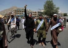 Afghan peace marchers arrive in Kabul, Afghanistan, June 18, 2018. PHOTO BY REUTERS/Mohammad Ismail
