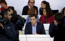 Spain's Socialist Party (PSOE) leader Pedro Sanchez presides over his party's executive board meeting in Madrid, Spain, December 28, 2015. PHOTO BY REUTERS/Susana Vera