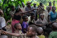 People sing and dance at Kagorwa Pygmy camp on Idjwi island in the Democratic Republic of Congo, May 18, 2016. PHOTO BY REUTERS/Therese Di Campo