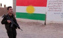 A Kurdish Peshmerga fighter is seen in the Southwest of Kirkuk, Iraq, October 13, 2017. PHOTO BY REUTERS/Ako Rasheed