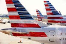 American Airlines aircraft are parked at Ronald Reagan Washington National Airport in Washington, U.S., August 8, 2016. PHOTO BY REUTERS/Joshua Roberts