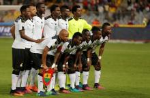 Ghana's players pose for a team picture before the game. PHOTO BY REUTERS/Amr Abdallah Dalsh