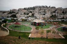 A playground is seen in this general view picture of the Israeli settlement of Modiin Illit in the occupied West Bank, March 27, 2017. PHOTO BY REUTERS/Amir Cohen