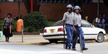 Zimbabwean police patrol the streets of the capital Harare, March 1, 2011. PHOTO BY REUTERS/Philimon Bulawayo