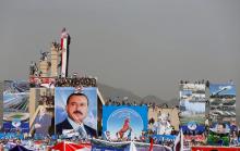 Supporters of Yemen's former President Ali Abdullah Saleh attend a rally to mark the 35th anniversary of the establishment of the General People's Congress party which is led by Saleh in Sanaa, Yemen, August 24, 2017. PHOTO BY REUTERS/Khaled Abdullah