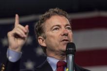 U.S. Republican presidential candidate Rand Paul speaks at the Growth and Opportunity Party at the Iowa State Fairgrounds in Des Moines, Iowa, October 31, 2015. PHOTO BY REUTERS/Brian C. Frank