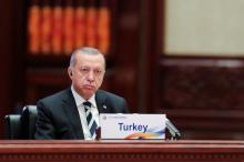Turkish President Recep Tayyip Erdogan attends the Roundtable Summit Phase One Sessions of Belt and Road Forum at the International Conference Center in Yanqi Lake on May 15, 2017 in Beijing, China. PHOTO BY  REUTERS/Lintao Zhang