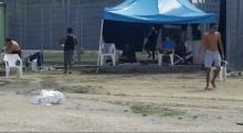 Asylum seekers are seen at a detention centre on Manus Island, Papua New Guinea, in this still image taken from social media video, November 3, 2017. PHOTO BY REUTERS/Abdul Aziz Adam