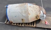 A metal object believed to be a part of North Korean long range rocket launched on February 7, 2016, in this undated handout picture provided by South Korean Defense Ministry and released by Yonhap, February 9, 2016. PHOTO BY REUTERS