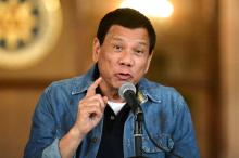 Philippine President Rodrigo Duterte at the Malacanang palace in Manila. PHOTO BY REUTERS/Ezra Acayan