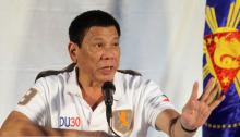Philippine President Rodrigo Duterte speaks during a news conference in Davao city, southern Philippines, August 21, 2016. PHOTO BY REUTERS/Lean Daval Jr