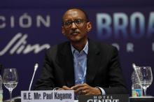 Rwanda's President Paul Kagame attends the seventh meeting of the U.N. Broadband Commission for Digital Development