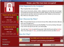 A screenshot shows a WannaCry ransomware demand, provided by cyber security firm Symantec, in Mountain View, California, U.S. May 15, 2017. PHOTO BY REUTERS/Courtesy of Symantec