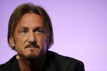 Actor and activist Sean Penn, delivers a speech during the World Climate Change Conference 2015 (COP21) at Le Bourget, near Paris, France, December 5, 2015. PHOTO BY REUTERS/Stephane Mahe