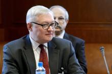 Russian Deputy Foreign Minister Sergei Ryabkov looks on at the start of two days of closed-door nuclear talks at the United Nations offices in Geneva, October 15, 2013. PHOTO BY REUTERS/Fabrice Coffrini