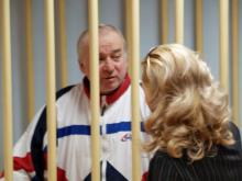 Sergei Skripal, a former colonel of Russia's GRU military intelligence service, looks on inside the defendants' cage as he attends a hearing at the Moscow military district court, Russia, August 9, 2006. PHOTO BY REUTERS/Kommersant/Yuri Senatorov