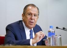 Russian Foreign Minister Sergei Lavrov speaks during a news conference in Moscow, Russia, January 26, 2016. PHOTO BY REUTERS/Maxim Shemetov