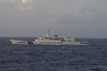 China Coast Guard vessel No. 31239 sails in the East China Sea near the disputed isles known as Senkaku isles in Japan and Diaoyu islands in China, December 22, 2015. PHOTO BY REUTERS/11th Regional Coast Guard Headquarters-Japan Coast Guard