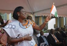 Simone Gbagbo, wife of Ivory Coast's former president Laurent Gbagbo in a file photo. PHOTO BY REUTERS/Luc Gnago