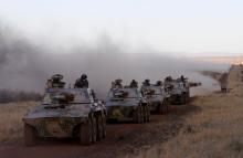 Soldiers from 22 African nations join exercises as part of the African Union's African Standby Force (ASF) at the South Africa National Defence Force's Lohatla training area, October 27, 2015. PHOTO BY REUTERS/Mike Hutchings