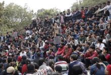 Students of Jawaharlal Nehru University (JNU) attend a protest inside the university campus in New Delhi, India, February 15, 2016. PHOTO BY REUTERS/Anindito Mukherjee