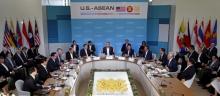 U.S. President Barack Obama makes opening remarks at the 10-nation Association of Southeast Asian Nations (ASEAN) summit at Sunnylands in Rancho Mirage, California, February 15, 2016. PHOTO BY REUTERS/Kevin Lamarque
