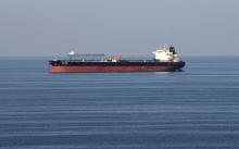 Oil takners pass through the Strait of Hormuz, December 21, 2018. PHOTO BY REUTERS/Hamad I Mohammed
