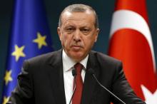Turkey's President Tayyip Erdogan speaks during a news conference in Ankara, Turkey, September 9, 2015. PHOTO BY REUTERS/Umit Bektas