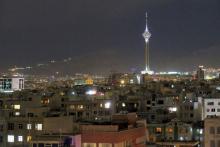 A view shows Tehran's skyline at night with the Milad tower, the sixth tallest tower in the world, Iran, May 3, 2016. PHOTO BY REUTERS/Marius Bosch