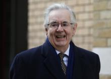 Thayne Forbes, Chairman of the Al-Sweady Inquiry arrives on the first day of the public inquiry, in central London, March 4, 2013. PHOTO BY REUTERS/Andrew Winning